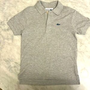 Lacoste for JCrew boys size 6 traditional polo 2 button shirt